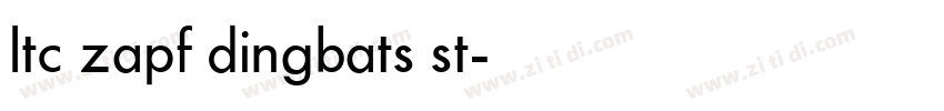 ltc zapf dingbats st字体转换